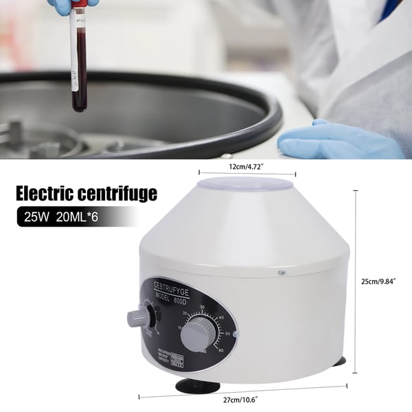 Centrifuge, Borddesign, Høj Hastighed,Hvid-Sort