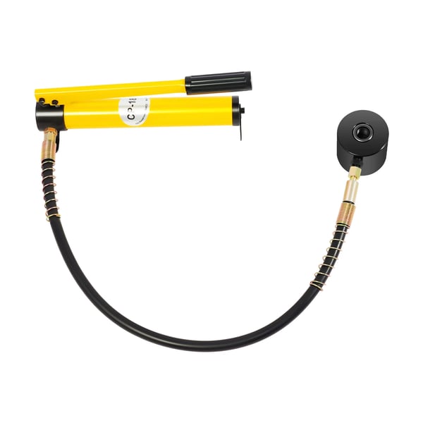Hydraulisk Knockout Punch Driver Kit, 10 Døds, 15 Ton Tryk,Gul