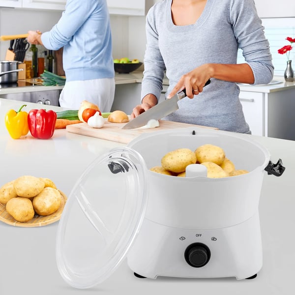 Kartoffelskræller, Elektrisk Design, Stor Kapacitet,HVID