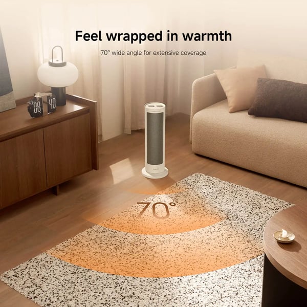 Viftevarmer, 2000W Effekt, 70° Oscillation,Xiaomi blæser varmelegeme EU, EU