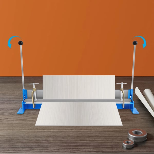 Metalbearbejdnings Shrinker Stretcher Sæt, Q235 Stål, Maks Bøjelængde 76cm, Maks Bøjetykkelse 1.2mm, Bøjevinkel 0-90°, Håndtag Længde 30cm