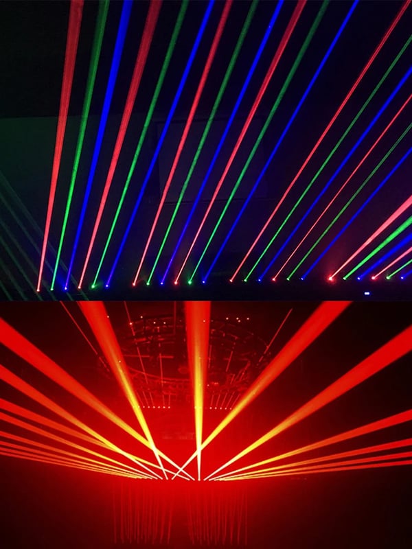 DJ Laser Projektor, 6X500mW Laser, DMX Kontrol,RGB 3IN1