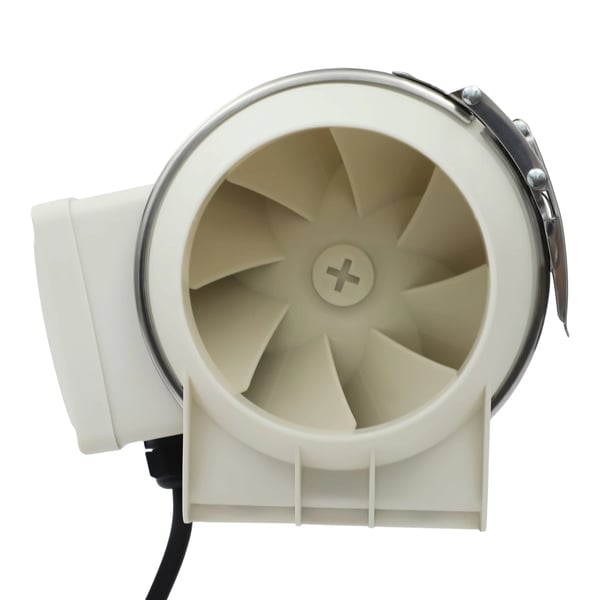 Inline ventilator, kraftfuld 2600 RPM, holdbar konstruktion,EU, HVID