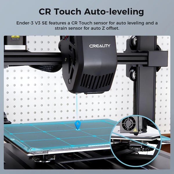 3D-printer, automatisk nivellering, direkte ekstrudering,Ender 3 V3 SE