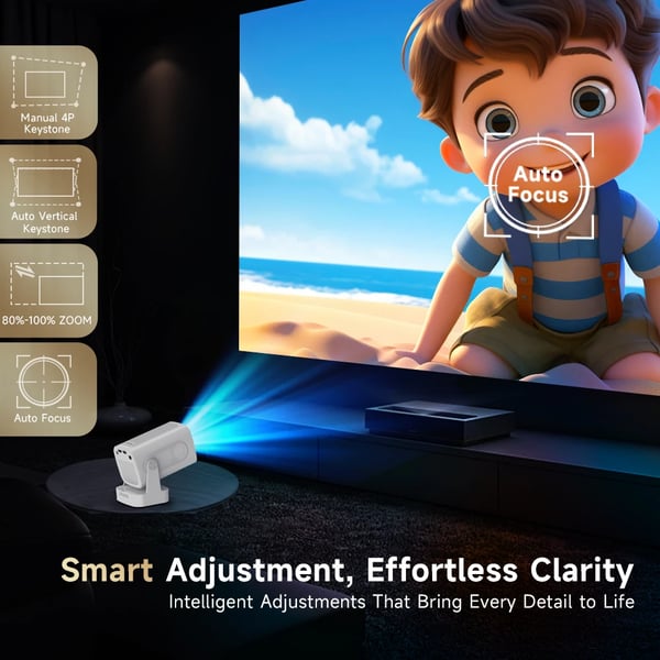 Projektor, Native 1080P, 4K Stöd,HY310 Vit, EU Kontakt