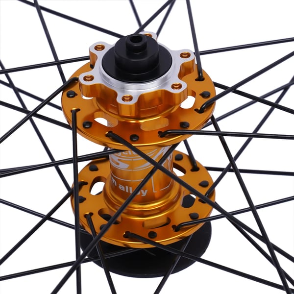 Mountain Bike Hjul Sæt, Aluminiumlegering, Dobbelt Skivebremse,sort