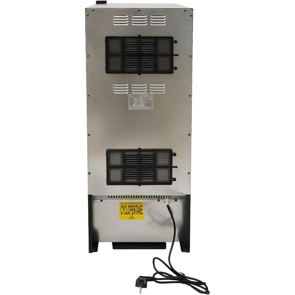 Vinkælder, 90L kapacitet, rummer 30 flasker, LED berøringspanel, strømforbrug 0,61 kWh/24t, 140W nominel effekt