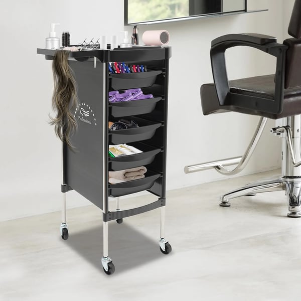 Salonvogn, 6-lags design, nem mobilitet,sort