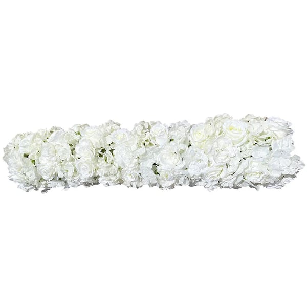 Kunstig Blomst, Indendørs & Udendørs Brug, Elegant Blomsterdesign,HVID
