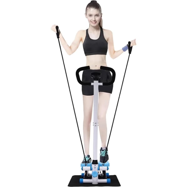 Fitness Stepper, Hydraulisk Drivsystem, Justerbar Højde,Blå