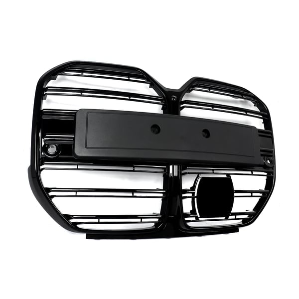 Frontbumpergrill, blank finish, nem installation,som vist