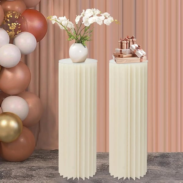 Blomsterstandsvase, Moderne Cylindrisk Design, Letvægts og Robust,HVID
