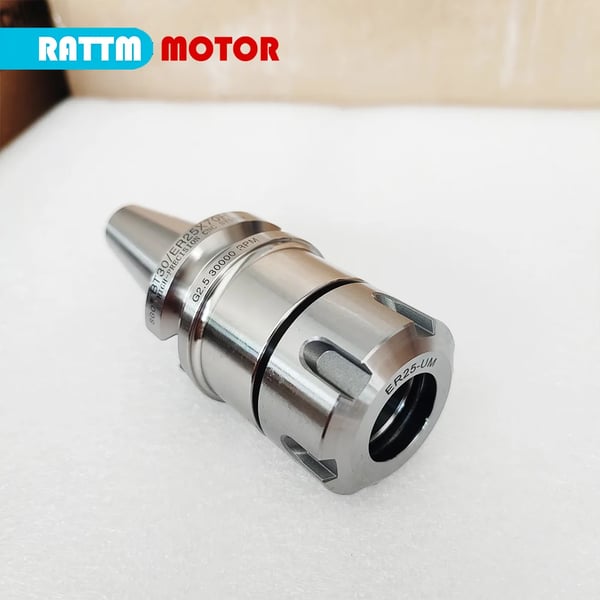 Collet Chuck, Stålmateriale, 70 mm Længde, BT30 Kompatibilitet, 0,001 mm Nøjagtighed, ER25 Type