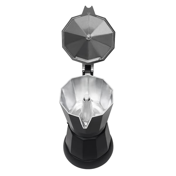Elektrisk Espresso Maskine, 6 Kopper Kapacitet, Induktionskompatibel,sort