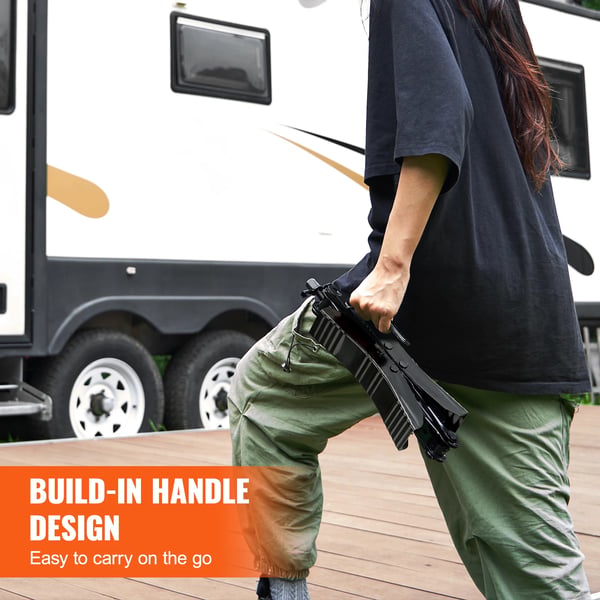 Camper Hjulblok Stabilizer, Justerbar Pasform, Nem Installation,H-formet