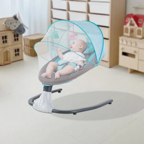 Babysving, Belastningsevne 18kg, Dimensioner 68*75*71cm, Anvendelig Alder 1-12 Måneder, Strømforsyning USB/Power Bank, Antal Indbygget Musik 12