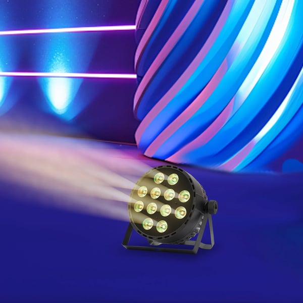 Scenljus, 12 LED Multi-Effekt, Bred Täckning,Röd & Grön & Blå