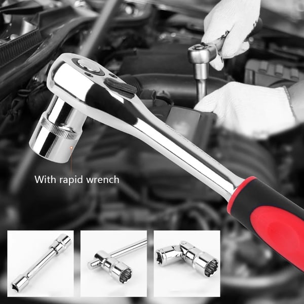 Torx Socket Sæt, 12-Punkts Design, Holdbar Stål Konstruktion,Blå