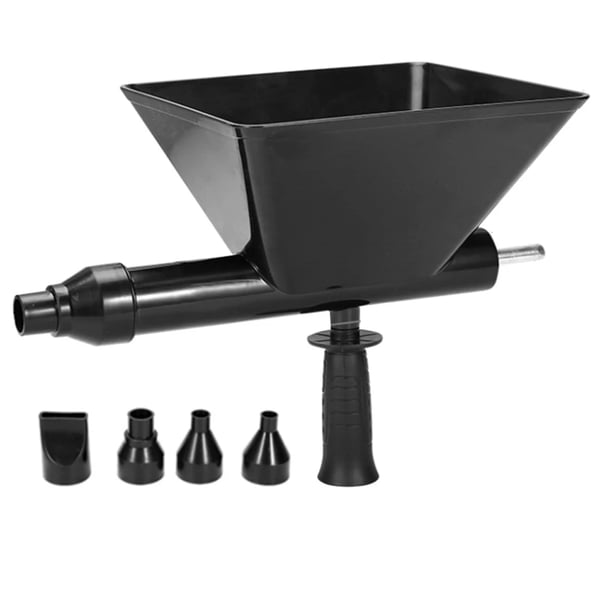 Elektrisk tætningsmaskine, 8mm dyser, høj kvalitet plast, genopladeligt batteri, 25cm x 15cm x 10cm, fire udskiftelige dyser