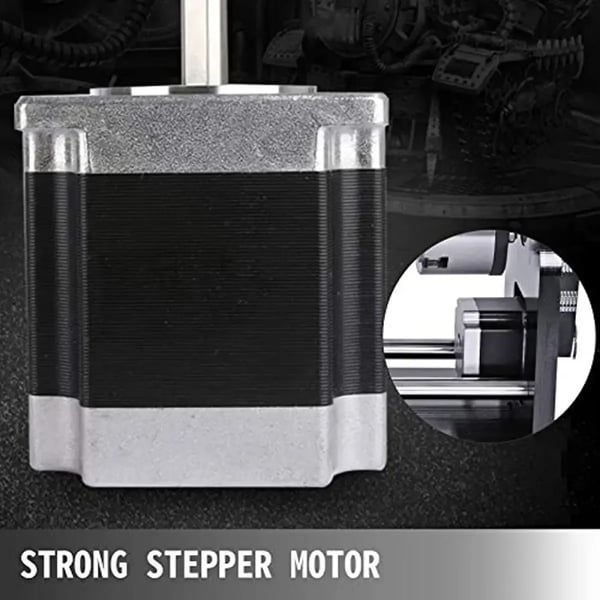 CNC Router Rotationsakse, 80mm 3-Kæbe Chuck, 1.8° Trinvinkel, ≥780 mN·m Moment, Nominel Strøm DC 1A, Rotor Inerti 220 g·㎡