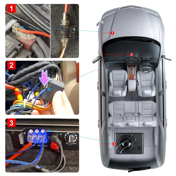 Auton subwoofer, 10 tuumaa, 3800W maksimiteho, 480W RMS-teho, 3.8Ω impedanssi, 12V käyttöjännite
