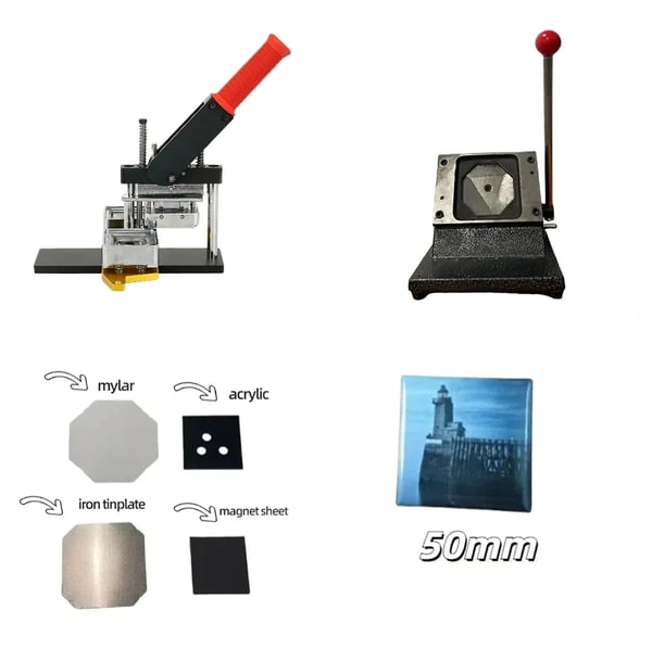 Køleskabsmagnet Lav-selv Sæt, Holdbare Materialer, Ideelt til DIY Håndværk,50mm 1000stykker