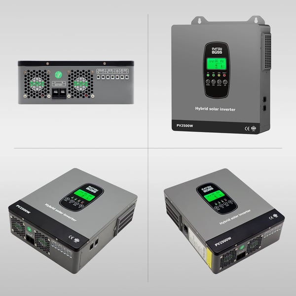 Solhybridomvandlare, 1800W effektutgång, inbyggd MPPT-kontroller,12V, DT-1218M-A-EU, 220-240V