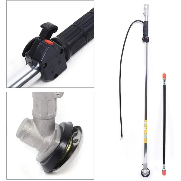 Gasdriven Grästrimmer, 1,7HK, 43CC, 2-taktsmotor,svart