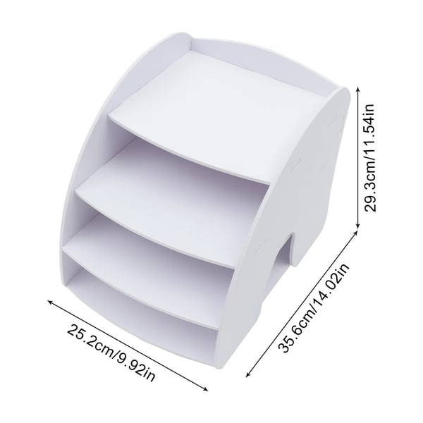 Dokumentbakke, Holdbar PVC-konstruktion, 4-lags organisatorisk design,HVID