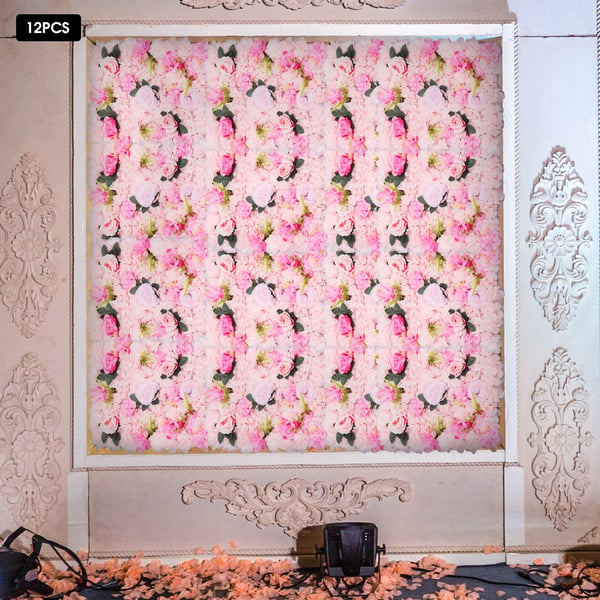 Blomster Vægpaneler, Vægmonteret Dekor, Begivenhedsdekorationer,Pink