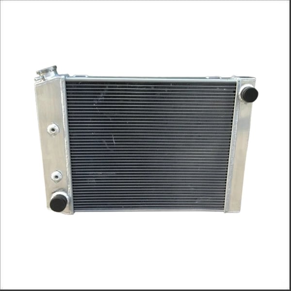 Radiator, Aluminium, Kerne Størrelse 495mm x 425mm x 52mm, Samlet Størrelse 640mm x 435mm x 70mm, Indløb Størrelse 45mm, Udløb Størrelse 38mm