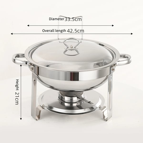 Chafing Dish, Rostfritt Stål, Komplett Bufféset,Silver