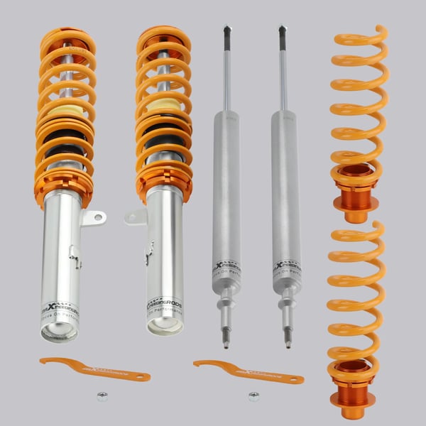 Coilover affjedringskit, justerbar højde, holdbar aluminiumskonstruktion, forbedret håndtering
