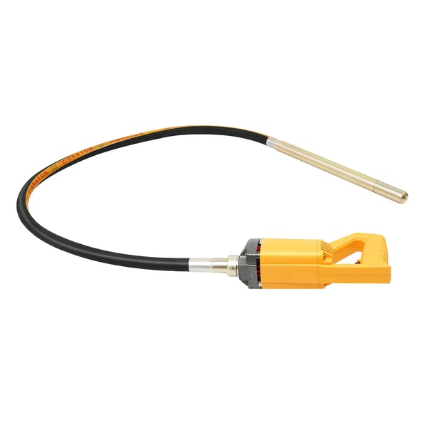 Betonvibrator, 1300W effekt, 4300RPM hastighed, 2m længde stang, nylon og stål konstruktion, ledningsbaseret elektrisk