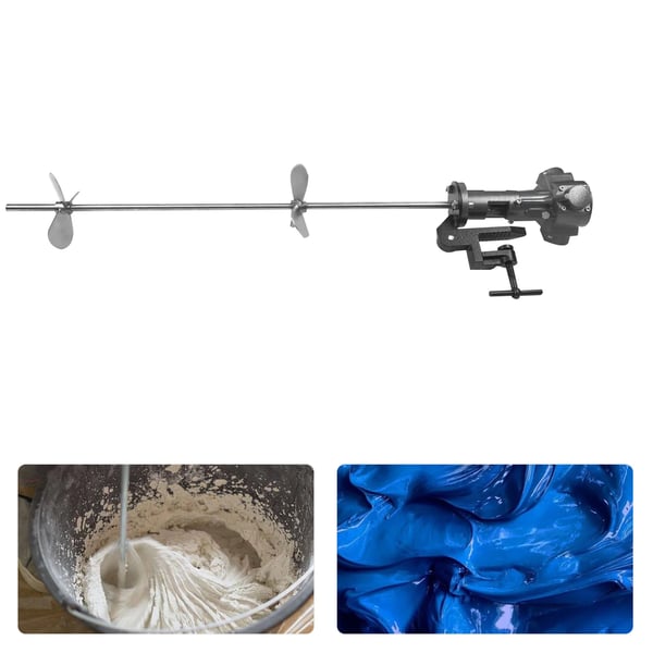 Pneumatisk Færdigpudsemixer, 1/2HK, 190L Kapacitet, Rustfrit Stål, 50-2000 RPM Hastighed, 1-3 kg Arbejdstryk