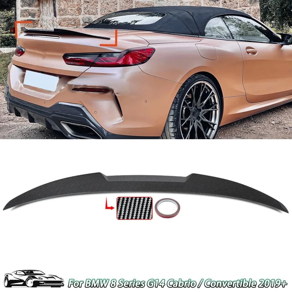 Spoiler Wing Lip, Carbon Fiber Look, Nem Installation,Kulfiberlook