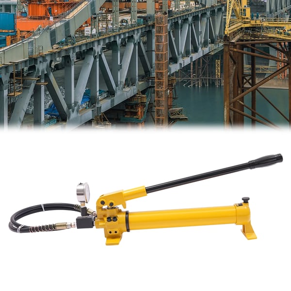 Hydraulisk Pumpe, 700 bar Tryk, Holdbar Støbejernskonstruktion,Gul