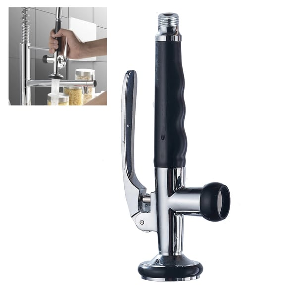 Handduschbyte, keramisk ventilkärna, ergonomiskt handtag,svart