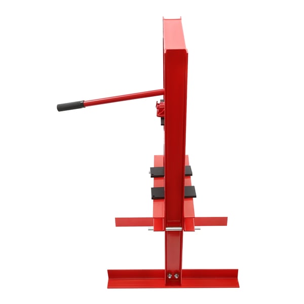 Hydraulisk Presse, 6 Tons Kapacitet, Justerbar Højde,Rød
