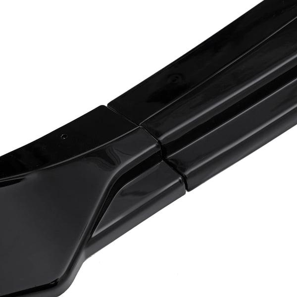 Framstötfångare Splitter Lip, Lätt Installation, Hållbar ABS Plast,svart