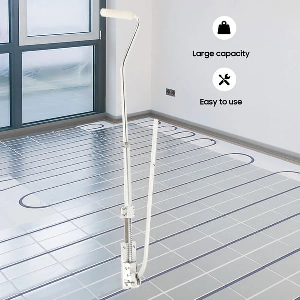 Gulvvarme Tacker, Højstyrke Aluminiumlegering, Holder 55 Nailer, Ergonomisk Designet Håndtag, Letvægts Konstruktion, Kompatibel med Standard Systemer