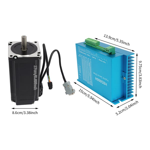 Stepper Motor Kit, Lukket Sløjfe Design, Høj Moment Kapacitet,Blå