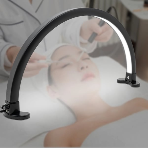 LED Halvmåne Skrivebordslampe, 3600 Lumen Lysstyrke, Justerbar Farvetemperatur,sort