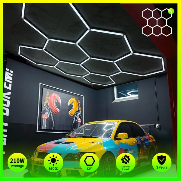 Workshop Lys, Energi Effektiv, Høj Lumen Udgivelse,8-hex kit