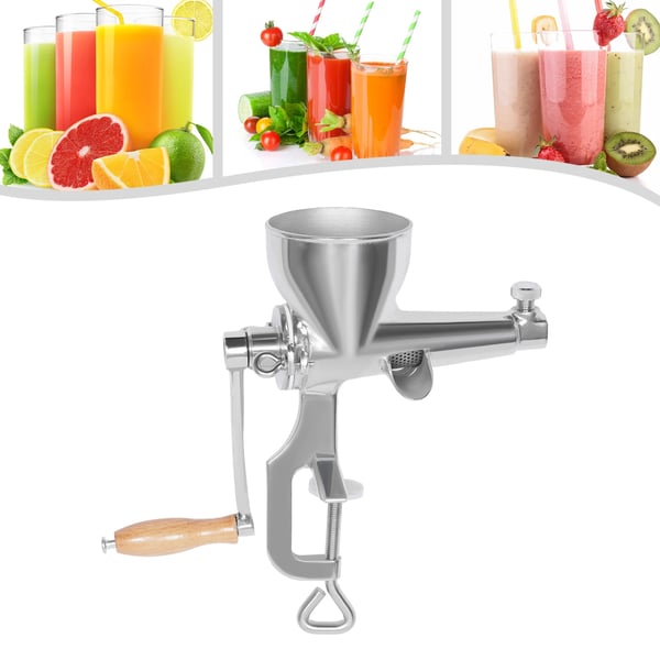Juicer, Handpressad, Rostfritt Stål,Silver