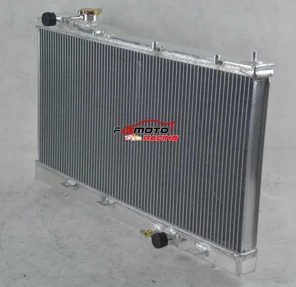 Aluminiumkøler, 27,3"x18,9"x2,5", Kompatibel med 1999-2003 Mazda Protege, Kompatibel med 2002-2003 Mazda Protege5, Kerne tykkelse 1,5 tommer