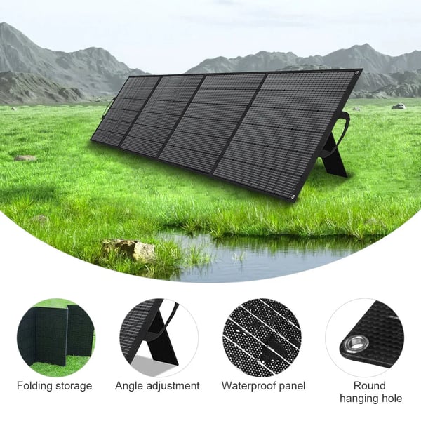 Solpanel, Høj Effektivitet 23,4%, Bærbar og Vandtæt, 400W,HØJ STRØM TP400