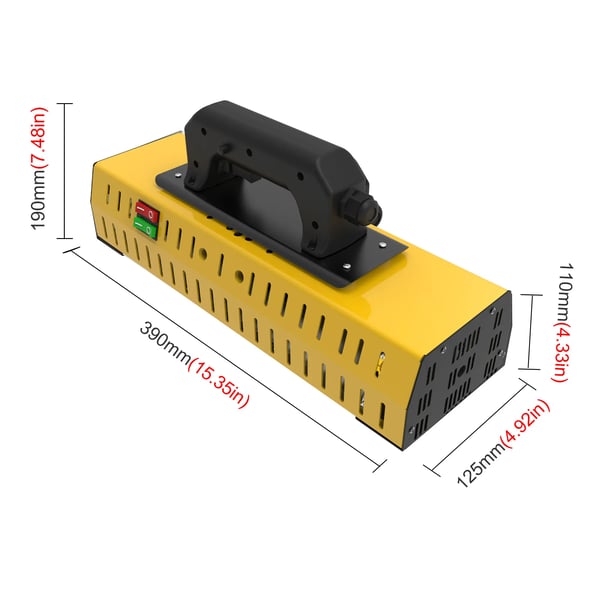 Infrapuna Maalauskovettimislamppu, Kannettava Muotoilu, Korkea Teho,220V EU, DT-003