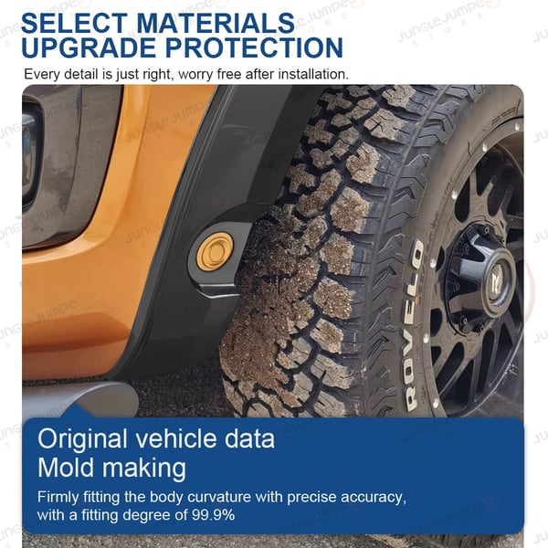 Lokasuojat, Yhteensopiva Ford Ranger T8 2019-2022 kanssa, Kestävä suojaus, FORD RANGER T8
