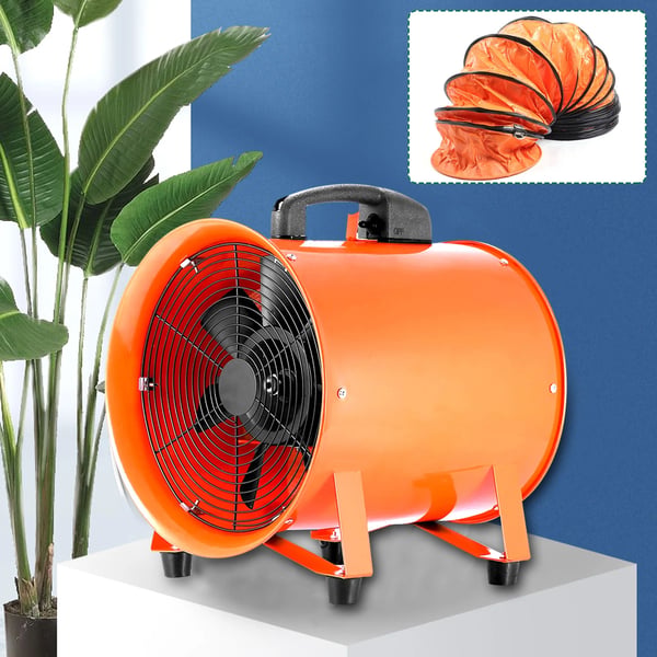 Eksplosionssikker ventilator, galvaniseret stål, ren kobbermotor, 1517 CFM, IP44 vandtæt, højhastighedsydelse